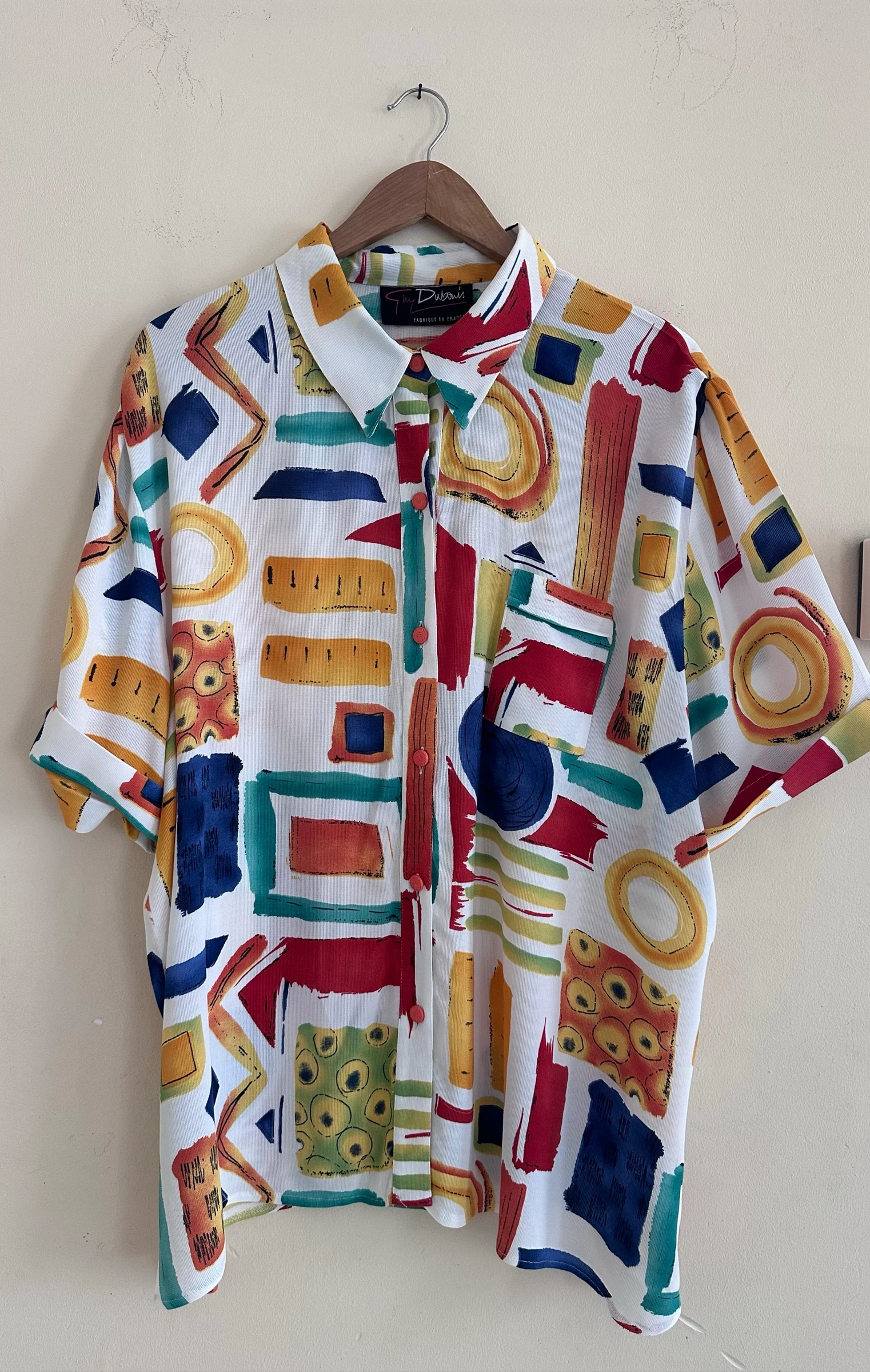Chemise Manches Courtes Guy Dubouis – Fabrication Française Excellent État